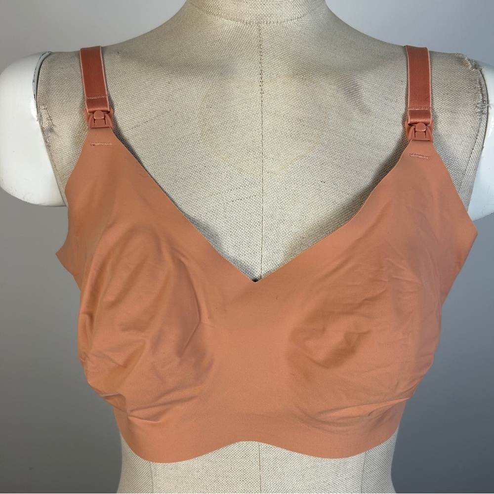 Knix Seamless Feeding Bralette in Terracotta - Size 7